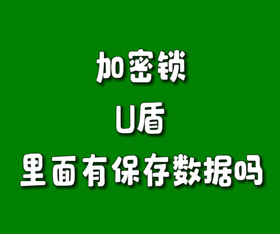 ERP系統軟件加密鎖狗U盾密鑰是什么_有保存數據嗎